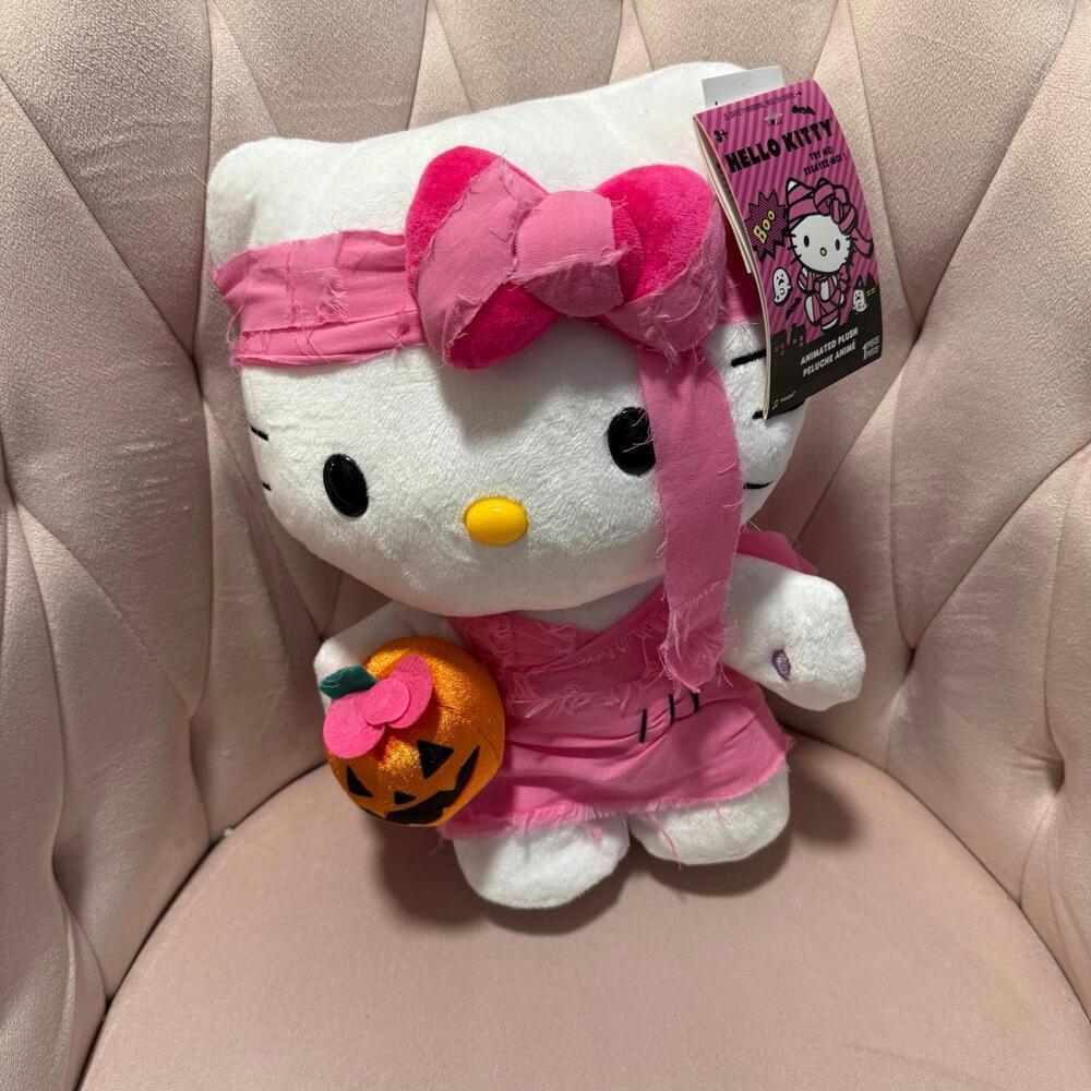 NEW Hello Kitty Pink Mummy Halloween Side Stepper with Music
